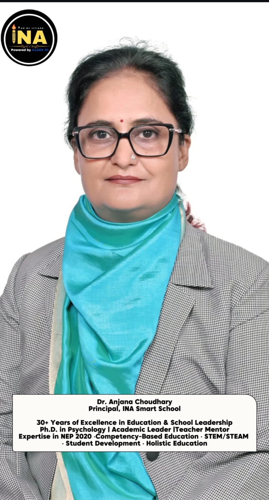 Dr. Anjana Choudhary, Principal of INA Smart School, Tonk